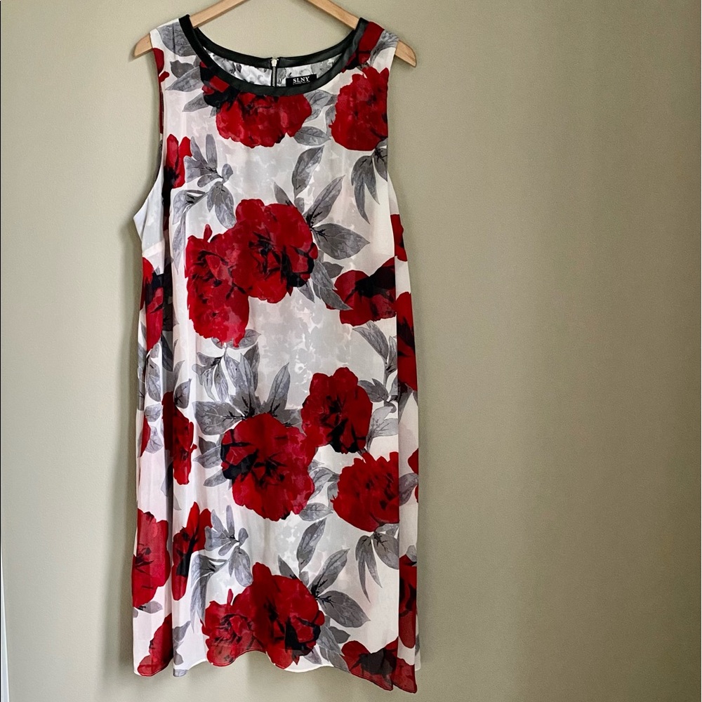 Women’s Plus Size Chiffon Print Dress